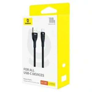 Hurtownia GSM - Baseus Flash 2 USB-A / USB-C 100W Kabel 1m schwarz - BSU8956 - {ean13} - Hurt