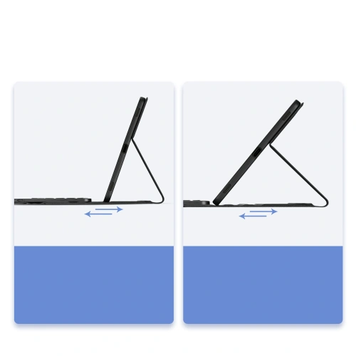 Etui z klawiaturą Bluetooth Dux Ducis Seria TK Samsung Tab S9 Plus / S9 FE Plus czarne