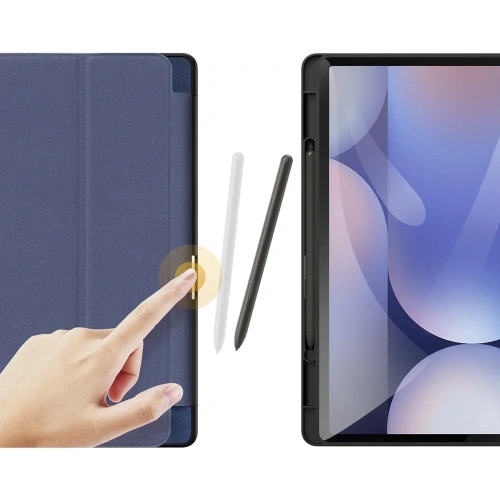 Etui Dux Ducis Domo na Samsung Galaxy Tab S10 Plus / S9 Plus / S9 FE Plus niebieskie