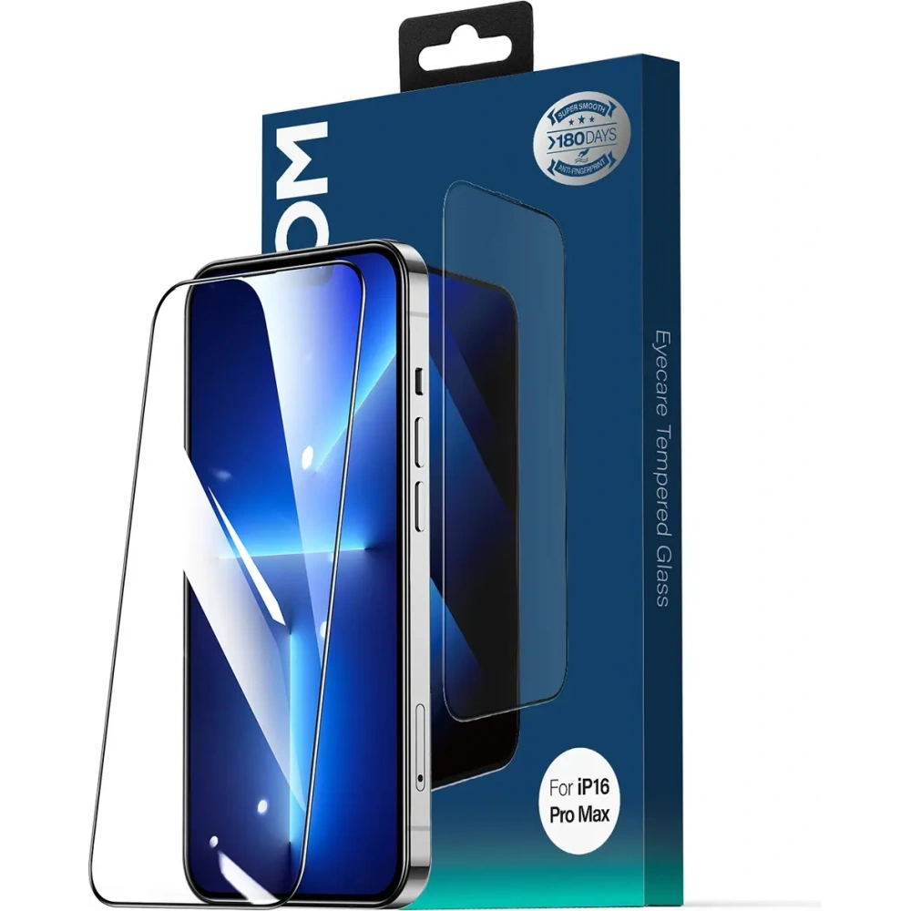 Hurtownia GSM - Joyroom JR-MLG0285 2.5D proti modrému světlu + prachotěsné tvrzené sklo s černým rámečkem Apple iPhone 16 Pro - JYR1172 - {ean13} - Hurt