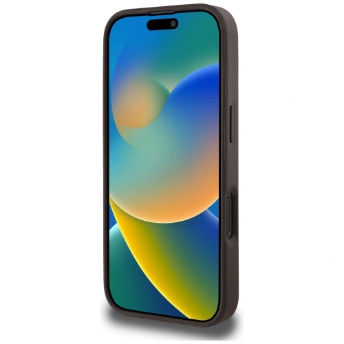 Etui Guess 4G Circle Classic Logo MagSafe do Apple iPhone 16 Pro Max brązowy