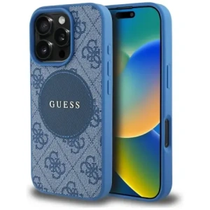 Hurtownia GSM - Guess 4G Circle Classic Logo MagSafe Apple iPhone 16 Pro modrý - GUE4484 - {ean13} - Hurt