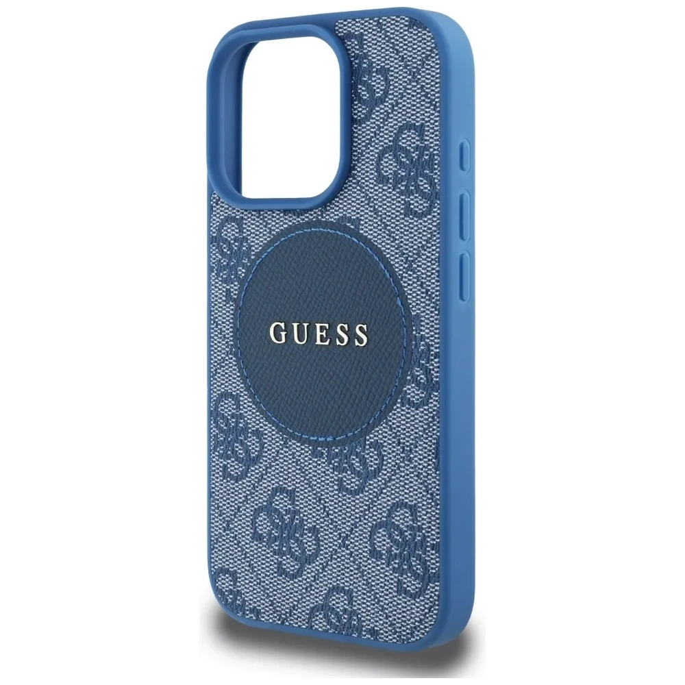 Hurtownia GSM - Guess 4G Circle Classic Logo MagSafe Apple iPhone 16 Pro modrý - GUE4484 - {ean13} - Hurt