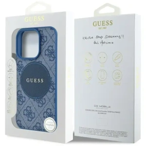 Hurtownia GSM - Guess 4G Circle Classic Logo MagSafe Apple iPhone 16 Pro modrý - GUE4484 - {ean13} - Hurt