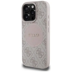 Hurtownia GSM - Guess 4G Circle Classic Logo MagSafe Apple iPhone 16 Pro růžový - GUE4485 - {ean13} - Hurt