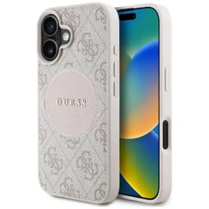 Wholesale Guess 4G Circle Classic Logo MagSafe Apple iPhone 16 pink - GUE4486 - {ean13} - Hurt
