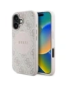 Etui Guess 4G Circle Classic Logo MagSafe do Apple iPhone 16 różowy