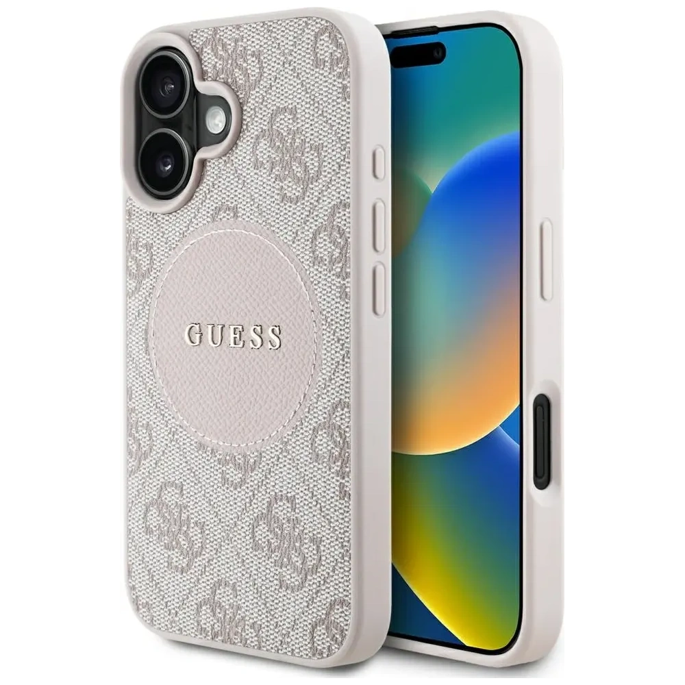 Wholesale Guess 4G Circle Classic Logo MagSafe Apple iPhone 16 pink - GUE4486 - {ean13} - Hurt