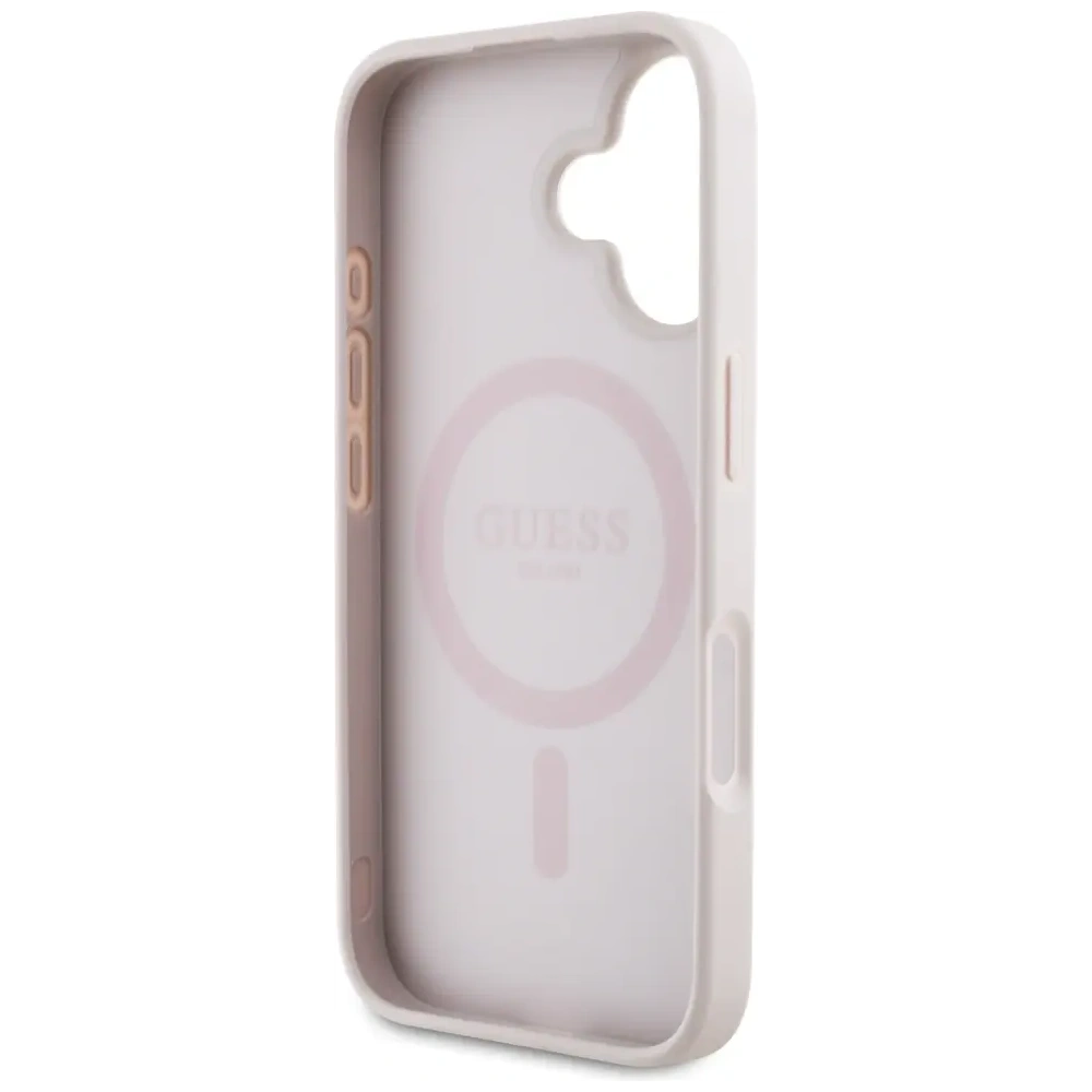 Wholesale Guess 4G Circle Classic Logo MagSafe Apple iPhone 16 pink - GUE4486 - {ean13} - Hurt