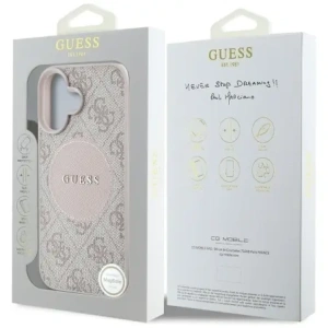 Wholesale Guess 4G Circle Classic Logo MagSafe Apple iPhone 16 pink - GUE4486 - {ean13} - Hurt