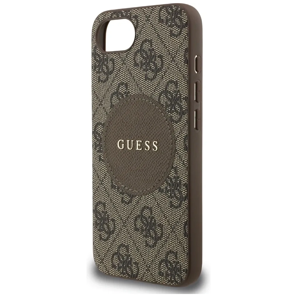 Wholesale Guess 4G Circle Classic Logo MagSafe Apple iPhone 16e brown - GUE4487 - {ean13} - Hurt