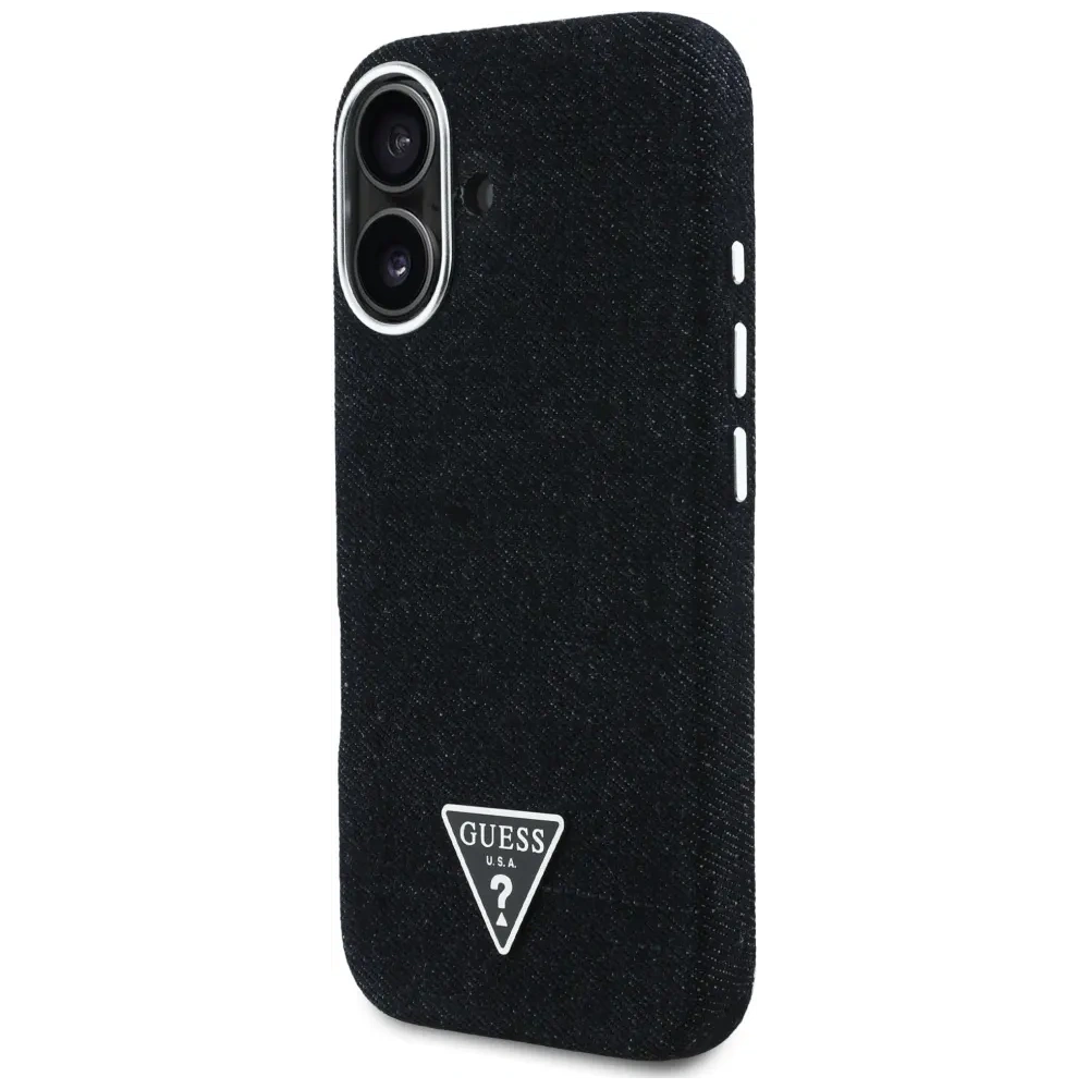 Wholesale Guess Denim Triangle Logo MagSafe Apple iPhone 16 black - GUE4488 - {ean13} - Hurt