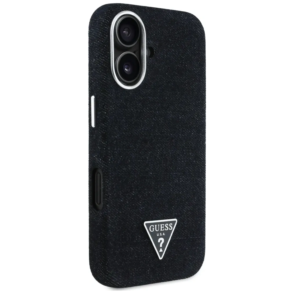 Wholesale Guess Denim Triangle Logo MagSafe Apple iPhone 16 black - GUE4488 - {ean13} - Hurt