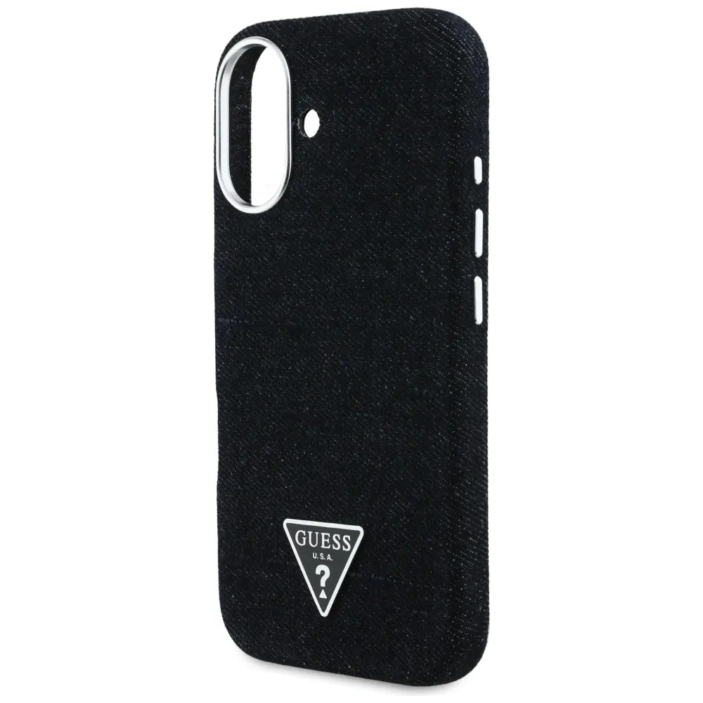 Hurtownia GSM - Guess Denim-Dreieckslogo MagSafe Apple iPhone 16 schwarz - GUE4488 - {ean13} - Hurt