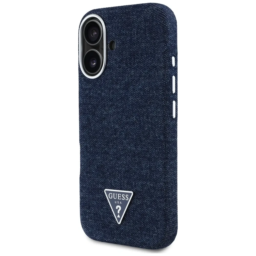 Hurtownia GSM - Guess Denim-Dreieckslogo MagSafe Apple iPhone 16 blau - GUE4489 - {ean13} - Hurt
