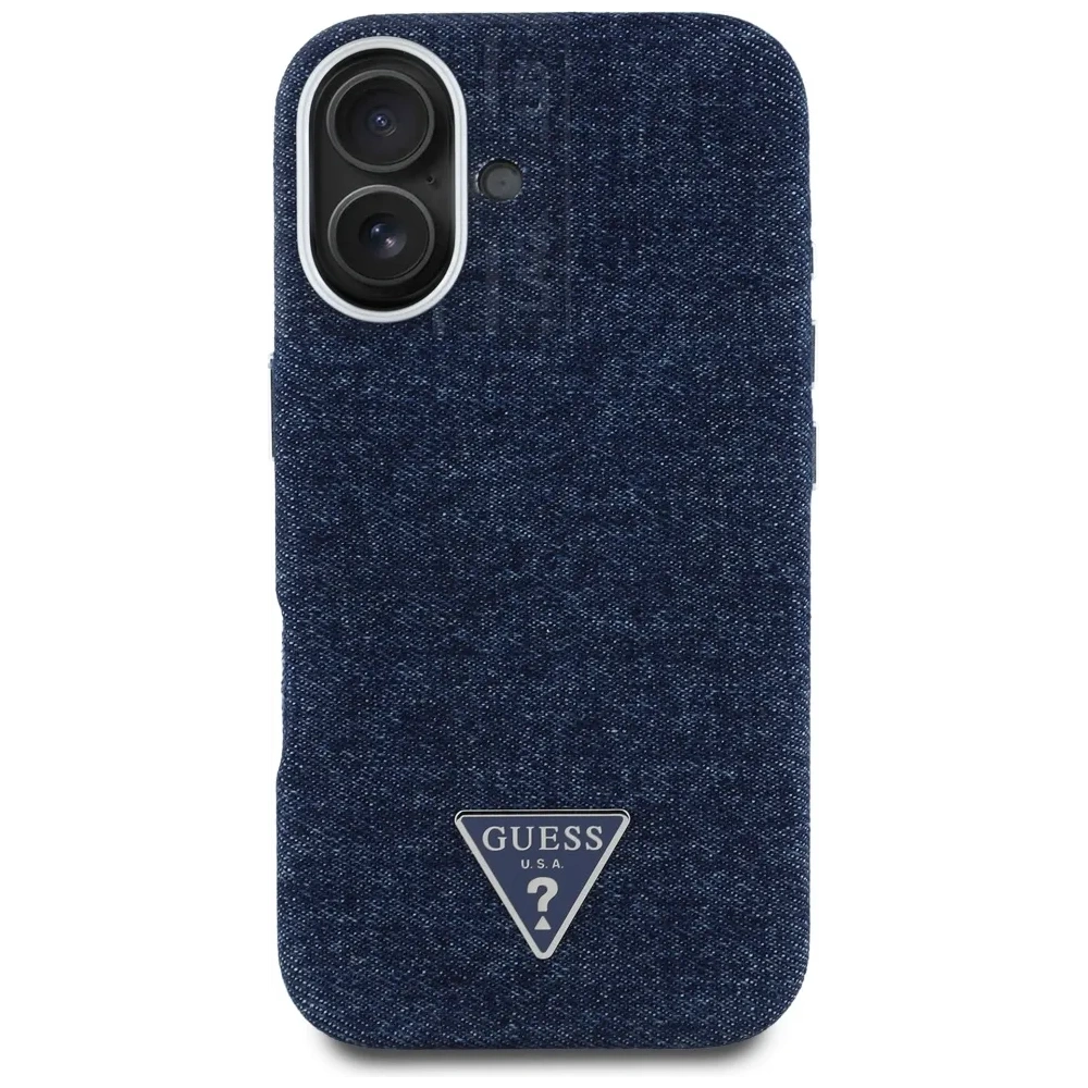 Hurtownia GSM - Guess Denim-Dreieckslogo MagSafe Apple iPhone 16 blau - GUE4489 - {ean13} - Hurt