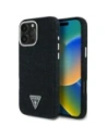 Guess Denim Trojúhelníkové Logo MagSafe Apple iPhone 16 Pro černý