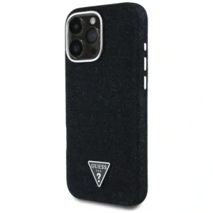 Hurtownia GSM - Guess Denim Trojúhelníkové Logo MagSafe Apple iPhone 16 Pro černý - GUE4490 - {ean13} - Hurt