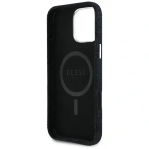 Hurtownia GSM - Guess Denim Trojúhelníkové Logo MagSafe Apple iPhone 16 Pro černý - GUE4490 - {ean13} - Hurt