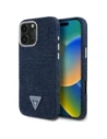 Guess Denim Triangle Logo MagSafe Apple iPhone 16 Pro Max modrý