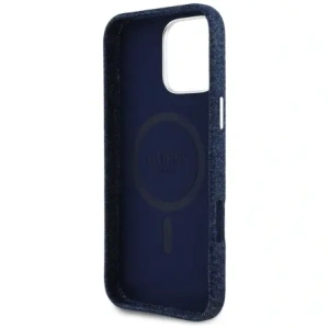 Hurtownia GSM - Guess Denim Trojúhelníkové Logo MagSafe Apple iPhone 16 Pro modrý - GUE4493 - {ean13} - Hurt