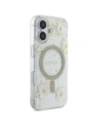 Hurtownia GSM - Guess Pryskyřičné květiny třpytivé MagSafe Apple iPhone 16 béžový - GUE4494 - {ean13} - Hurt