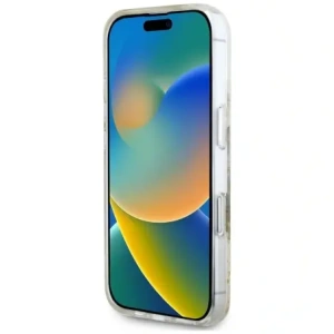 Hurtownia GSM - Guess Gyanta Virágok Csillám MagSafe Apple iPhone 16 bézs - GUE4494 - {ean13} - Hurt