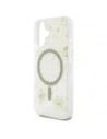 Hurtownia GSM - Guess Pryskyřičné květiny třpytivé MagSafe Apple iPhone 16 béžový - GUE4494 - {ean13} - Hurt