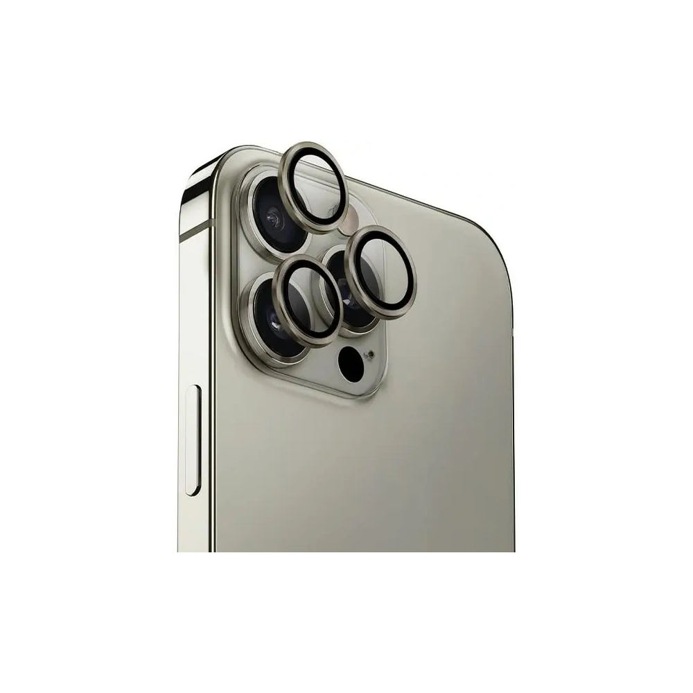 Hurtownia GSM - UNIQ Optix hliníkový ochranný kryt objektivu pro fotoaparát Apple iPhone 16 Pro / 16 Pro Max titanová šedá - UNIQ1514 - {ean13} - Hurt