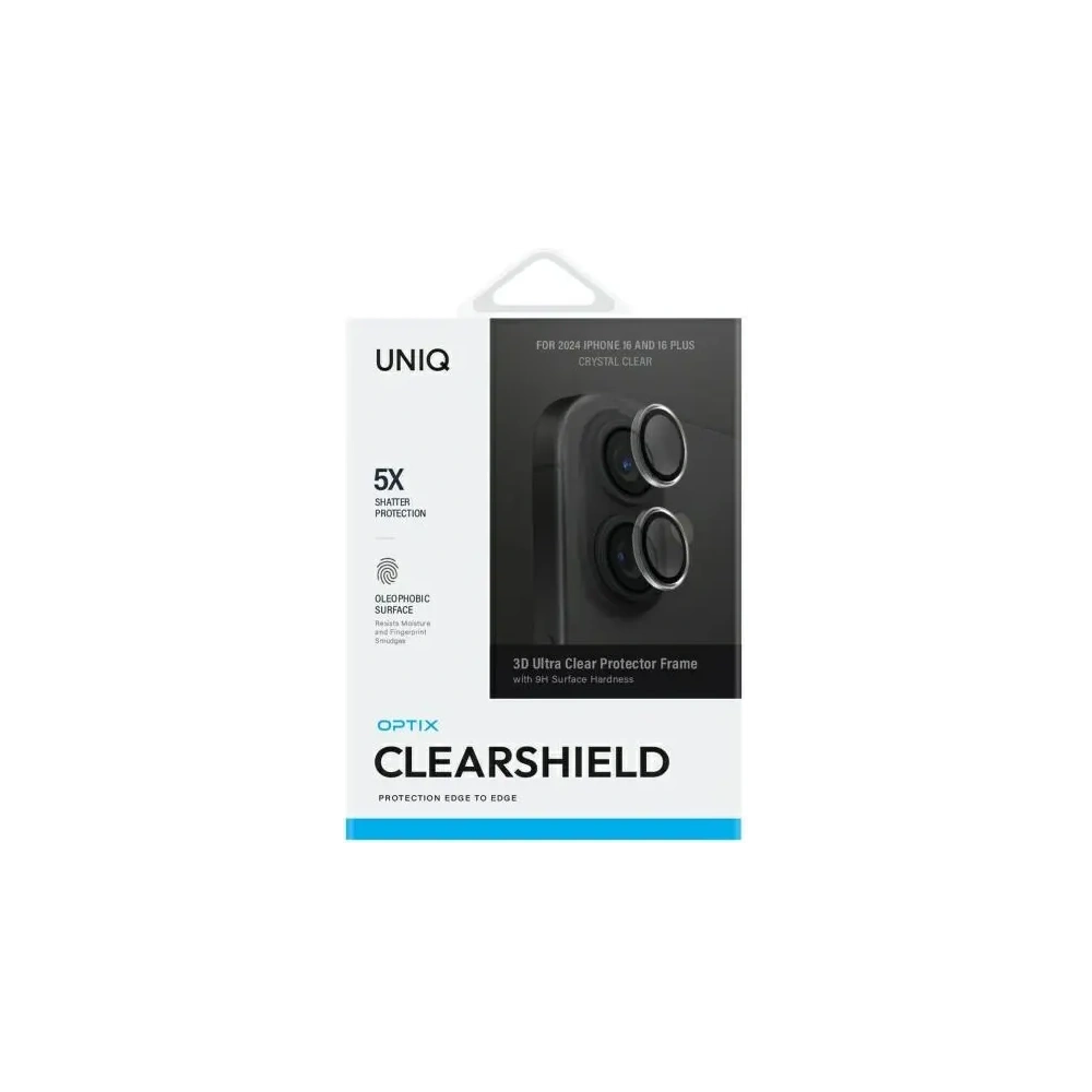 Hurtownia GSM - Protector de lentilă pentru cameră UNIQ Optix Clear Apple iPhone 16 / 16 Plus cristal clar - UNIQ1516 - {ean13} - Hurt