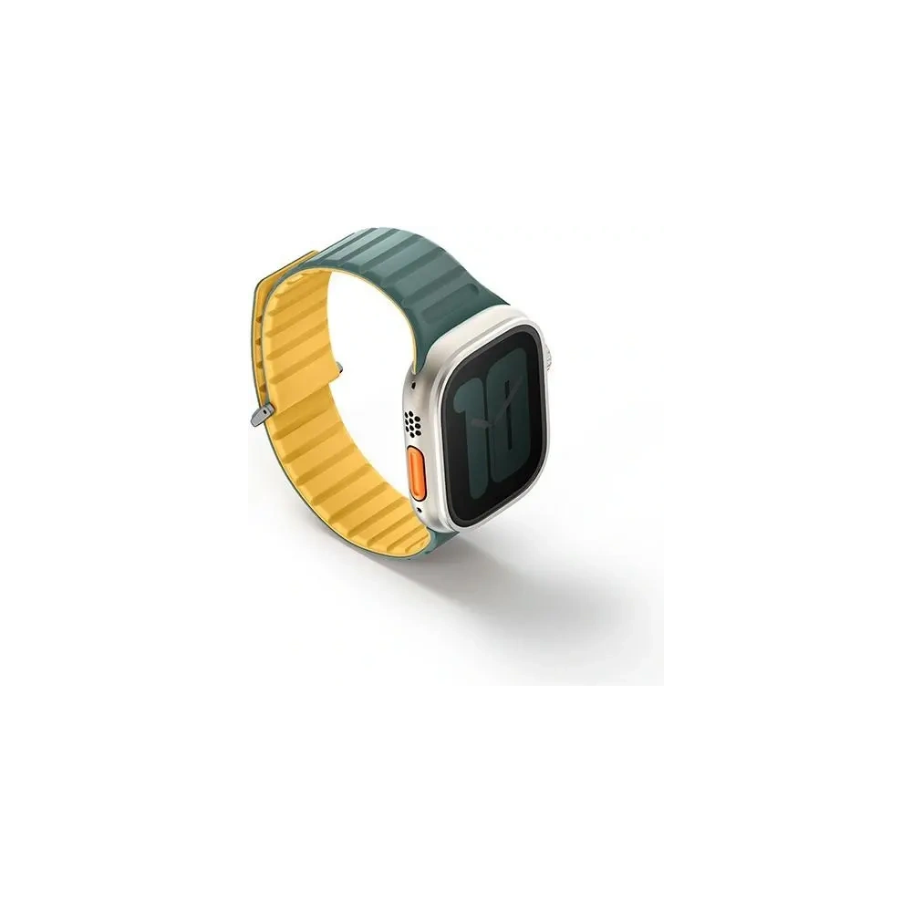 Wholesale UNIQ Revix Evo Apple Watch Series1/2/3/4/5/6/7/8/9/SE/SE2/Ultra/Ultra2 42/44/45/49mm Reversible Magnetic viridian green-burnt yellow - UNIQ1518 - {ean13} - Hurt