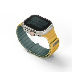 Wholesale UNIQ Revix Evo Apple Watch Series1/2/3/4/5/6/7/8/9/SE/SE2/Ultra/Ultra2 42/44/45/49mm Reversible Magnetic viridian green-burnt yellow - UNIQ1518 - {ean13} - Hurt