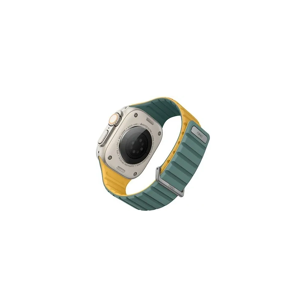 Wholesale UNIQ Revix Evo Apple Watch Series1/2/3/4/5/6/7/8/9/SE/SE2/Ultra/Ultra2 42/44/45/49mm Reversible Magnetic viridian green-burnt yellow - UNIQ1518 - {ean13} - Hurt