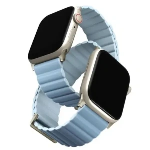 Wholesale UNIQ Revix Premium Apple WatchSeries 1/2/3/4/5/6/7/8/9/SE/SE2 38/40/41mm Edition Reversible Magnetic Leather arctic-soft blue - UNIQ1519 - {ean13} - Hurt