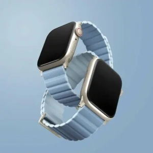 Wholesale UNIQ Revix Premium Apple WatchSeries 1/2/3/4/5/6/7/8/9/SE/SE2 38/40/41mm Edition Reversible Magnetic Leather arctic-soft blue - UNIQ1519 - {ean13} - Hurt