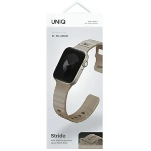 Wholesale UNIQ Stride Apple Watch Series1/2/3/4/5/6/7/8/9/SE/SE2 38/40/41mm FKM Rubber Strap pale khaki - UNIQ1520 - {ean13} - Hurt