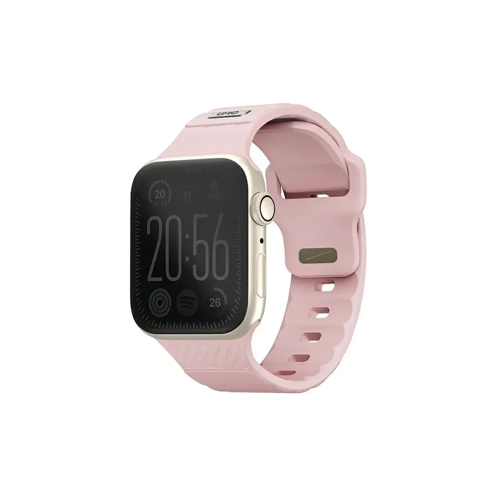 Hurtownia GSM - UNIQ Stride Apple Watch Series1/2/3/4/5/6/7/8/9/SE/SE2 38/40/41mm Curea din cauciuc FKM roz pal - UNIQ1522 - {ean13} - Hurt