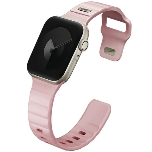 Pasek UNIQ Stride Apple Watch Series1/2/3/4/5/6/7/8/9/SE/SE2 38/40/41mm FKM Rubber Strap różowy/pale pink