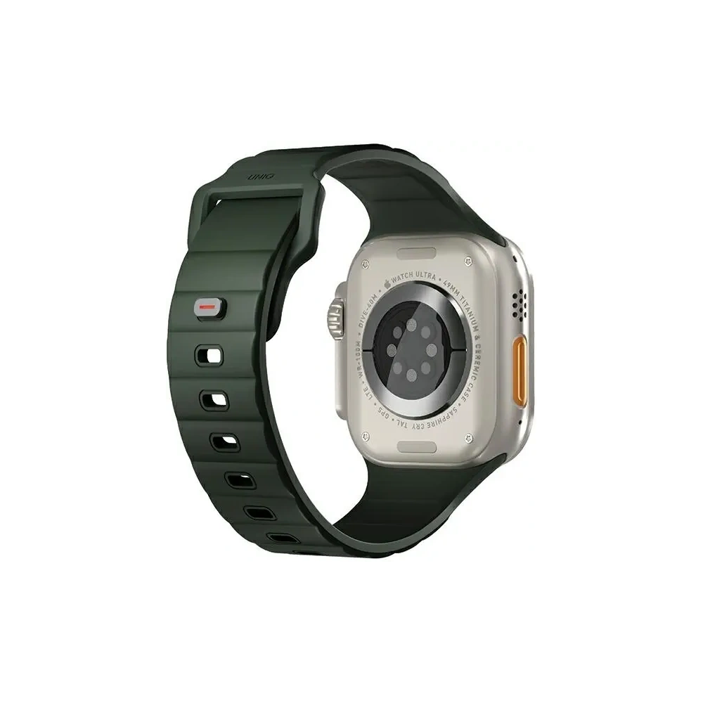 Wholesale UNIQ Stride Apple Watch Series1/2/3/4/5/6/7/8/9/SE/SE2/Ultra/Ultra 2 42/44/45/49mm FKM Rubber Strap moss green - UNIQ1523 - {ean13} - Hurt