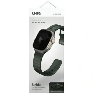 Wholesale UNIQ Stride Apple Watch Series1/2/3/4/5/6/7/8/9/SE/SE2/Ultra/Ultra 2 42/44/45/49mm FKM Rubber Strap moss green - UNIQ1523 - {ean13} - Hurt