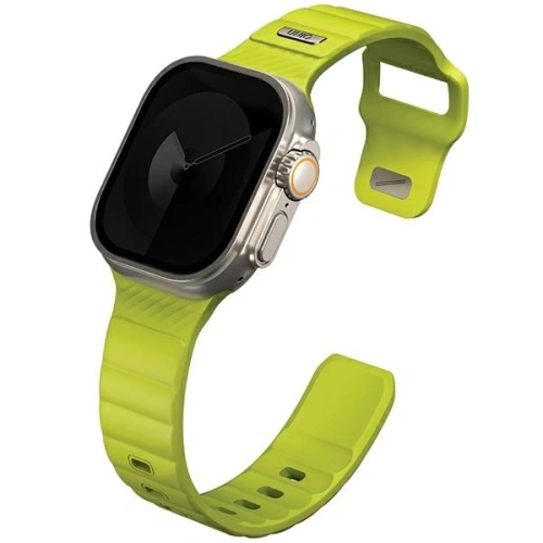Pasek UNIQ Stride Apple Watch Series1/2/3/4/5/6/7/8/9/SE/SE2/Ultra/Ultra 2 42/44/45/49mm FKM Rubber Strap limonkowy/lime green