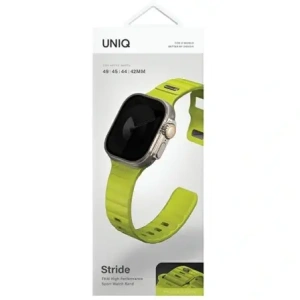 Wholesale UNIQ Stride Apple Watch Series1/2/3/4/5/6/7/8/9/SE/SE2/Ultra/Ultra 2 42/44/45/49mm FKM Rubber Strap lime green - UNIQ1524 - {ean13} - Hurt
