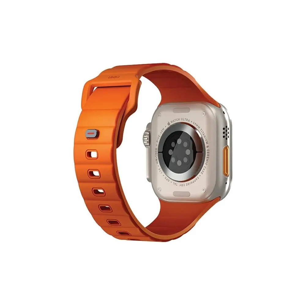 Wholesale UNIQ Stride Apple Watch Series1/2/3/4/5/6/7/8/9/SE/SE2/Ultra/Ultra 2 42/44/45/49mm FKM Rubber Strap volt orange - UNIQ1526 - {ean13} - Hurt