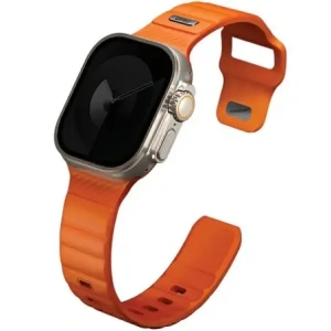 Wholesale UNIQ Stride Apple Watch Series1/2/3/4/5/6/7/8/9/SE/SE2/Ultra/Ultra 2 42/44/45/49mm FKM Rubber Strap volt orange - UNIQ1526 - {ean13} - Hurt
