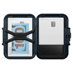 Wholesale Spigen Lock Fit MagSafe Universal Magnetic Card Holder Metal Slate - SPN16739 - {ean13} - Hurt