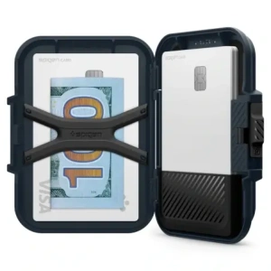 Wholesale Spigen Lock Fit MagSafe Universal Magnetic Card Holder Metal Slate - SPN16739 - {ean13} - Hurt