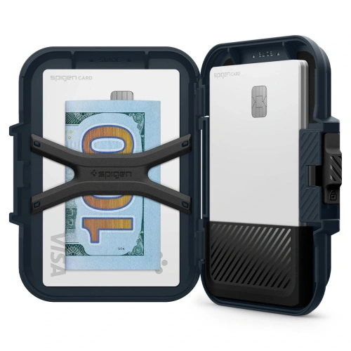 Uchwyt magnetyczny Spigen Lock Fit MagSafe Universal Magnetic Card Holder Metal Slate