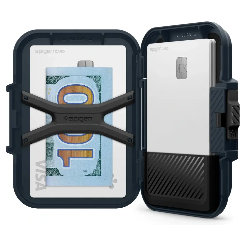 Hurtownia GSM - Uchwyt magnetyczny Spigen Lock Fit MagSafe Universal Magnetic Card Holder Metal Slate - SPN16739 - {ean13} - Hurt