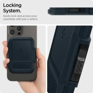 Hurtownia GSM - Spigen Lock Fit MagSafe Universal Magnetic Suport pentru Carduri Metal Slate - SPN16739 - {ean13} - Hurt