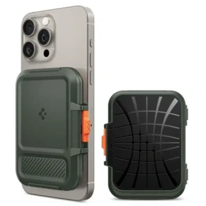 Wholesale Spigen Lock Fit MagSafe Universal Magnetic Card Holder Military Green - SPN16740 - {ean13} - Hurt